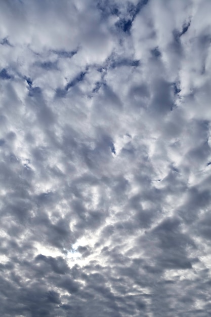 Dark clouds and light in background