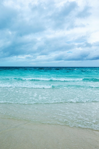 Dark clouds on the ocean