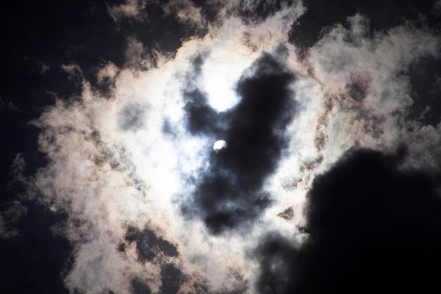 Dark clouds in the sky nature background