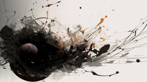 dark colored ink splash background