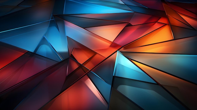 dark and colorful geometric abstract background