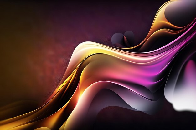 Photo dark colorful wavy background with abstract purple waves shapes and curvy texture