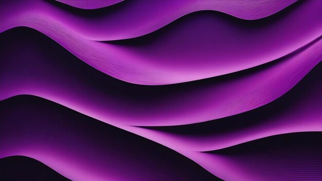 Dark colorful wavy background with abstract purple waves shapes and curvy texture