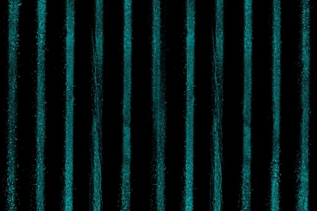 Dark cyan color corrugated old metal sheet for texture background