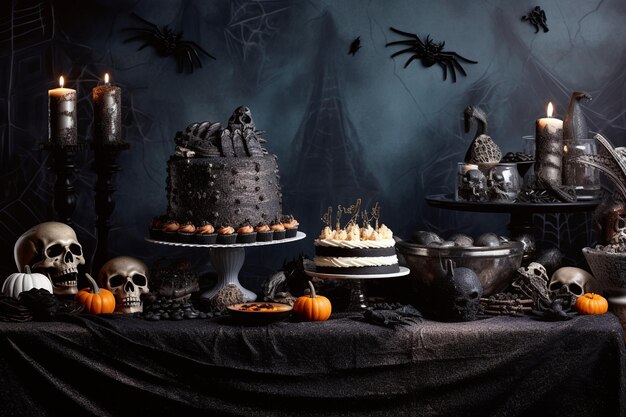 Dark Delights Halloween Background Photo