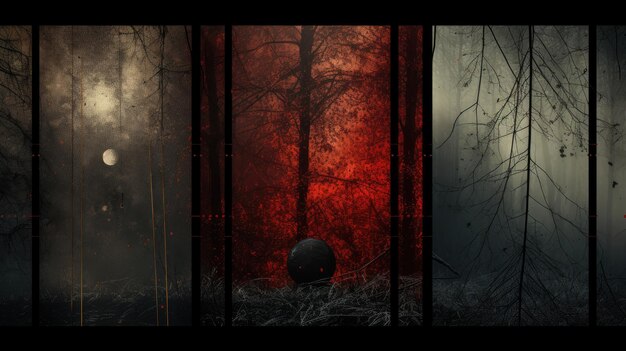 Photo dark design surreal background
