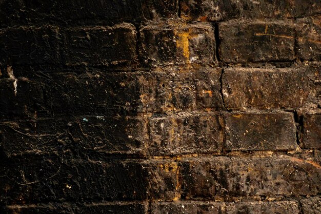 dark dirty burnt wall old brick next to the stovedark dirty burnt wall old brick next to the s