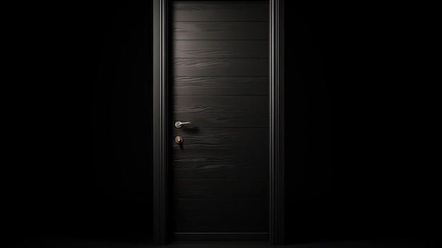 a dark door with a dark door that says " no door ".