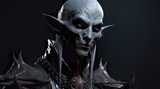 Dark elf necromancer ai genereren