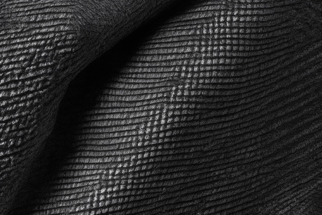 Dark Fabric Pattern With Frayed Texture And Irregularities