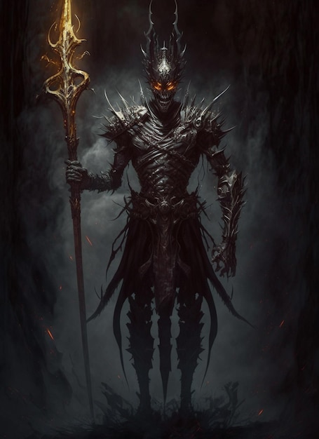 A dark fantasy art by person.