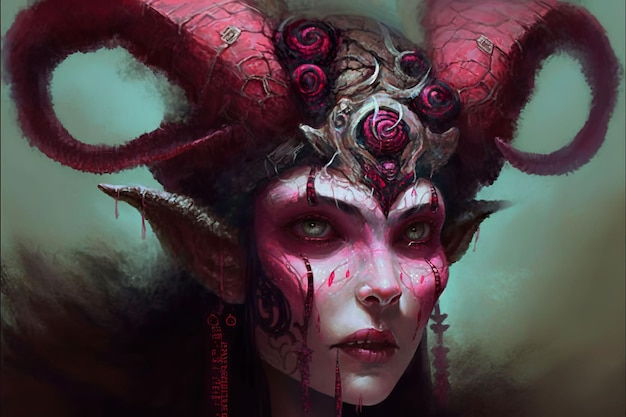 Premium Photo | Dark fantasy character portrait