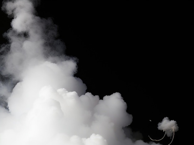 Dark Fog or Smoke Effect Isolated on Transparent Background