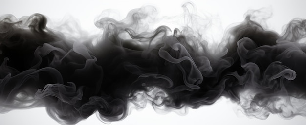 Photo dark fog or smoke effect isolated on white background_