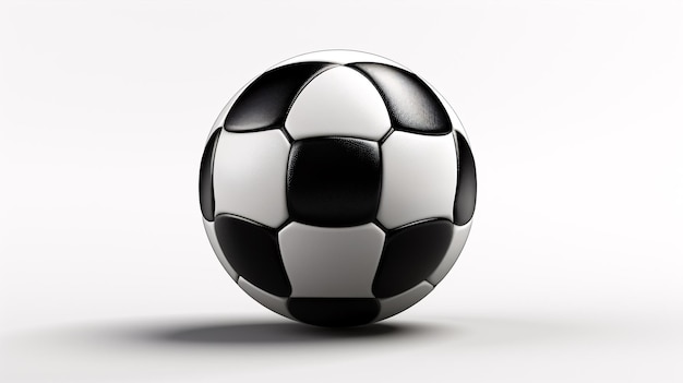 A dark football stranded on a pale backdrop