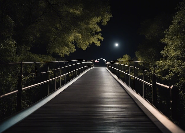 A dark forest path