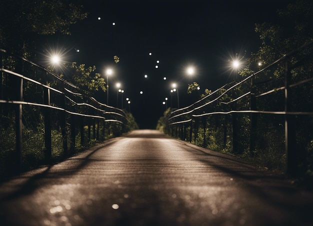 A dark forest path