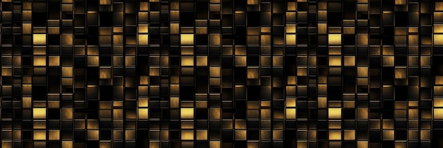 Photo dark and gold squares abstract background cinematographic style