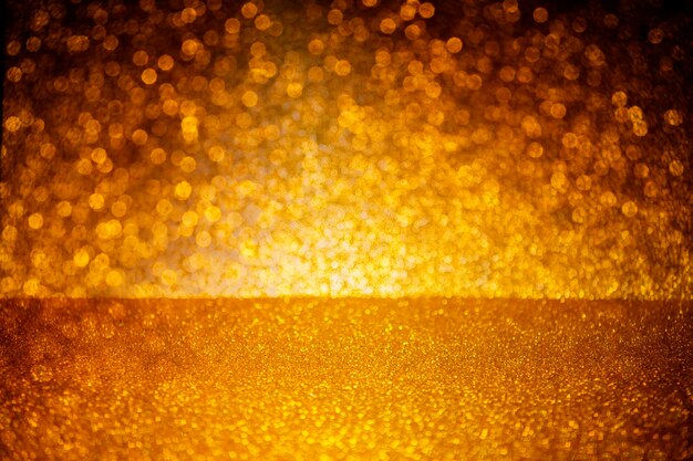 Dark golden glitter abstract background