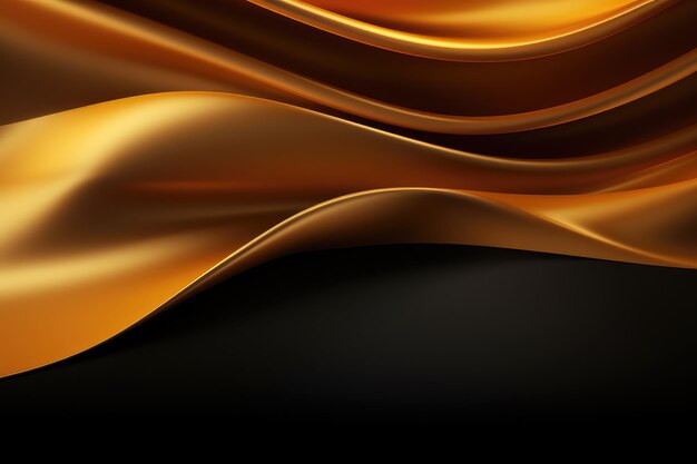 dark golden wave banner background