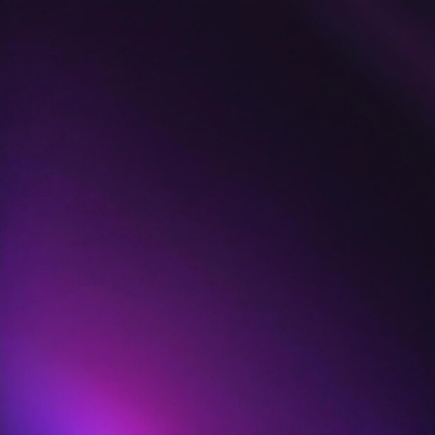 Dark grainy gradient abstract background in purple tones glowing spot light noise texture effect