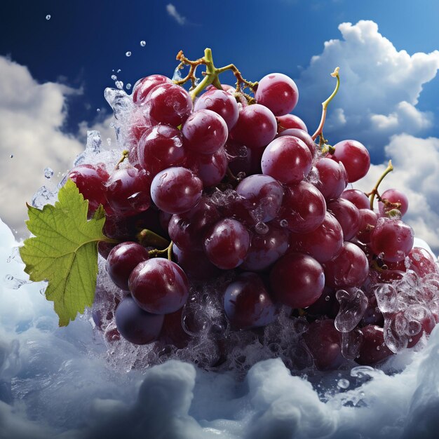 Photo dark grapes