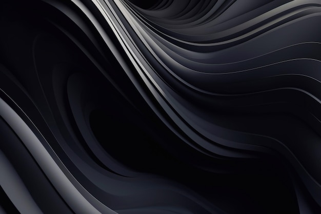 Dark gray abstract modern background AI Generated