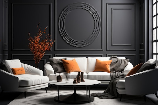 dark gray living room decoration inspiration ideas