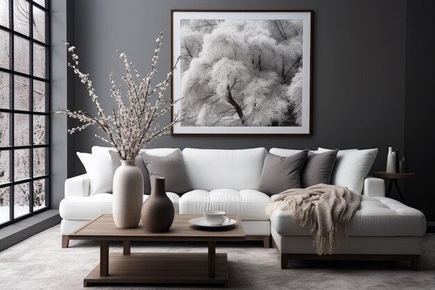 dark gray living room decoration inspiration ideas