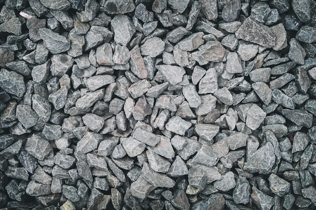 Dark gray stones gravel background