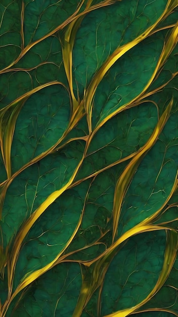 Dark green abstract digital artwork highly detailed pattern decoration