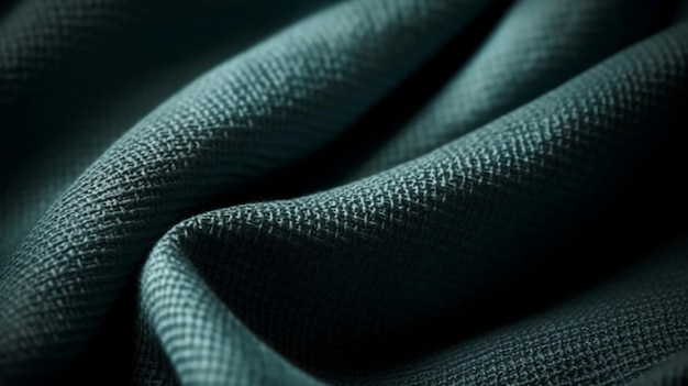 Photo a dark green fabric with a diamond pattern.