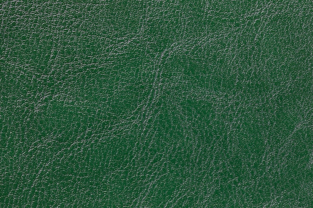 Photo dark green leather texture background, closeup. emerald cracked backdrop