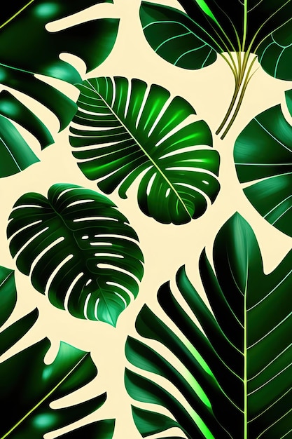 Dark green leaves pattern of cardboard palm or cardboard cycad Zamia furfuracea evergreen plant na