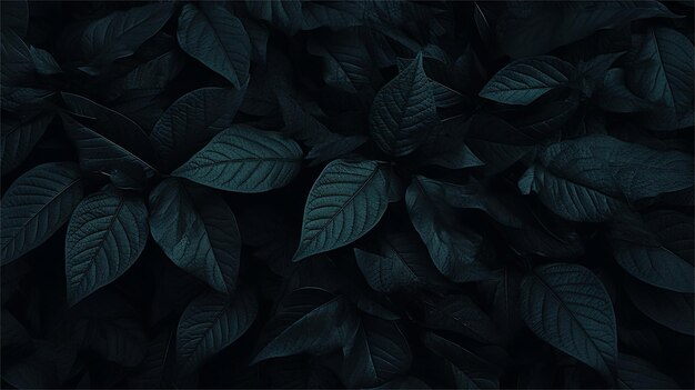 Photo dark green leaves texture nature background vector illustration for your design