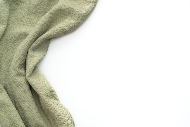 dark green napkin isolated on white background