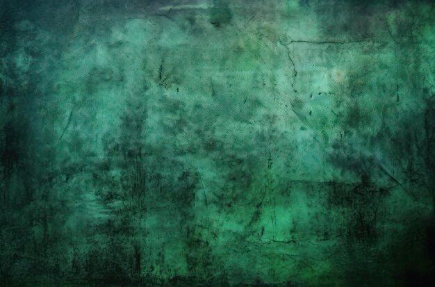 Dark green and scary grunge wall concreate texture background ai generative