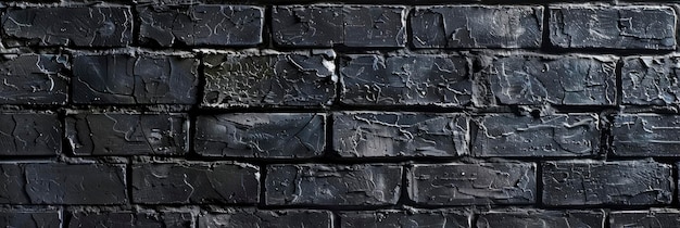 Dark grey background with a black brick wall