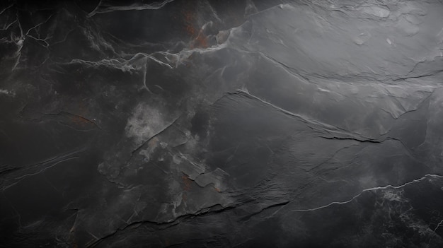 Фото Тёмно-серый черный сланцевый фон или текстура