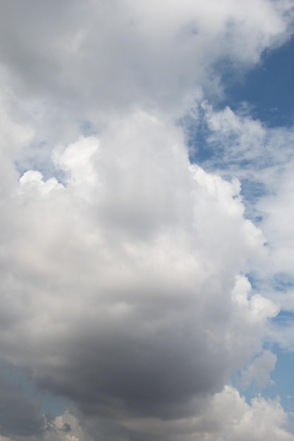 Dark and grey clouds are formed in the sky