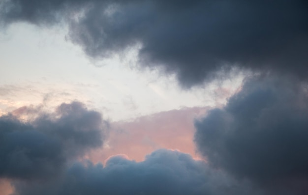 Dark and grey clouds found in the sky