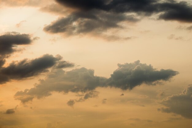 空で見つかった暗くて灰色の雲