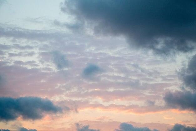 空で見つかった暗くて灰色の雲