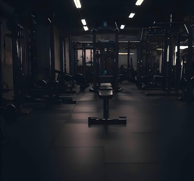 Dark gym