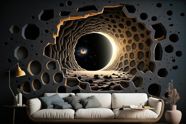 Dark hole Imaginative wallcoverings This images components were provided by NASA