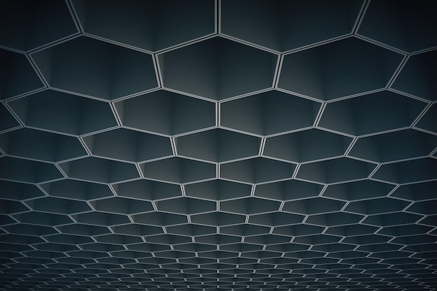 Dark honeycomb pattern