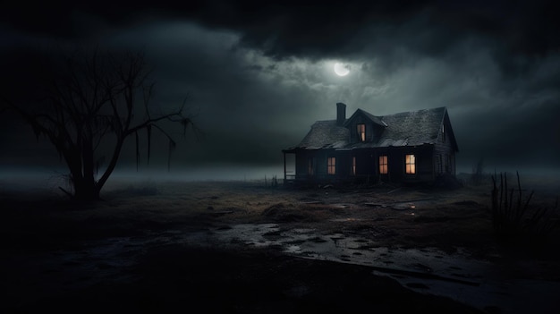 Dark House night