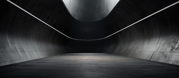 Темный интерьер с абстрактным бетонным фоном в ing