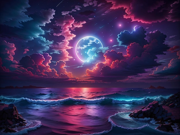 Темный пейзаж обои ночной пейзаж фон лунный пейзаж звездное ночное небо Mysteri
