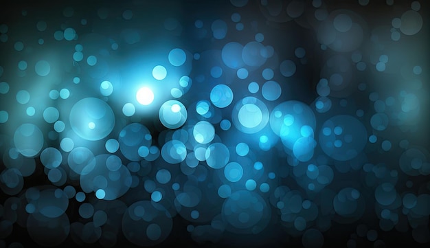 Dark and light blue blurred bokeh background for graphic design